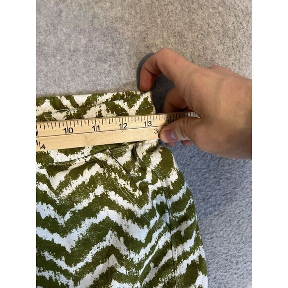 Anthropologie daily practice lounge shorts womens XS green chevron pull on - Picture 5 of 10